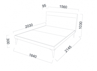 Двуспальная кровать FLEXY 26-160/180
