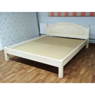 Двуспальная кровать Лотос Б-1090-08BRU (брашированный крем) 1400 мм
