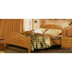 Двуспальная кровать Лотос сосна Б-1090-11 (искусственное старение) 1600 мм