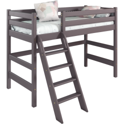 Кровать Соня Лаванда полувысокая вариант 6 с наклонной лестницей