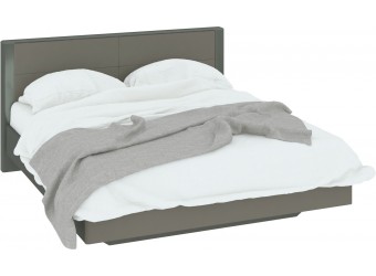 Двуспальная кровать «Наоми» (Фон серый, Джут) СМ-208.01.01